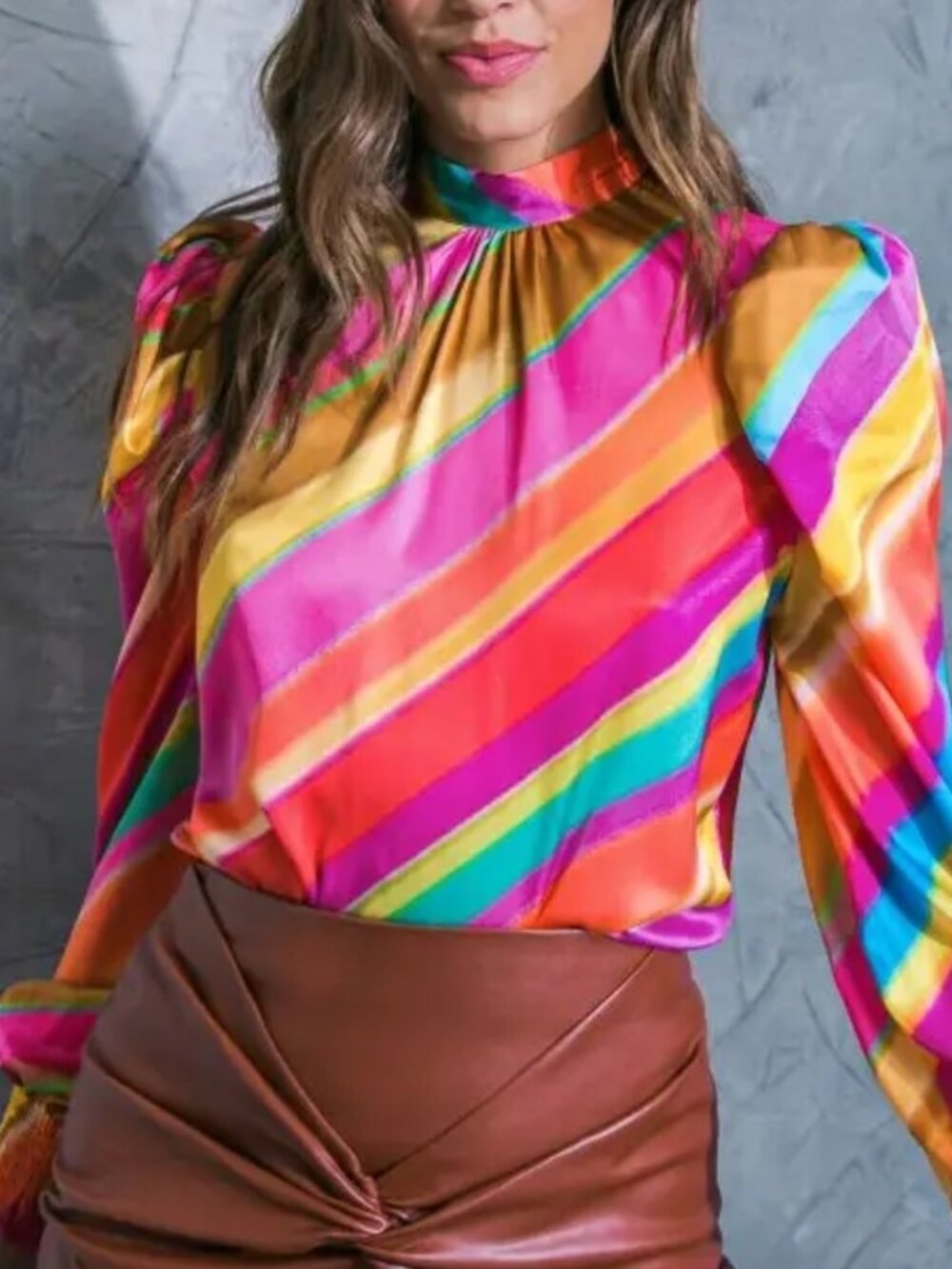Multicolor Stripe Top